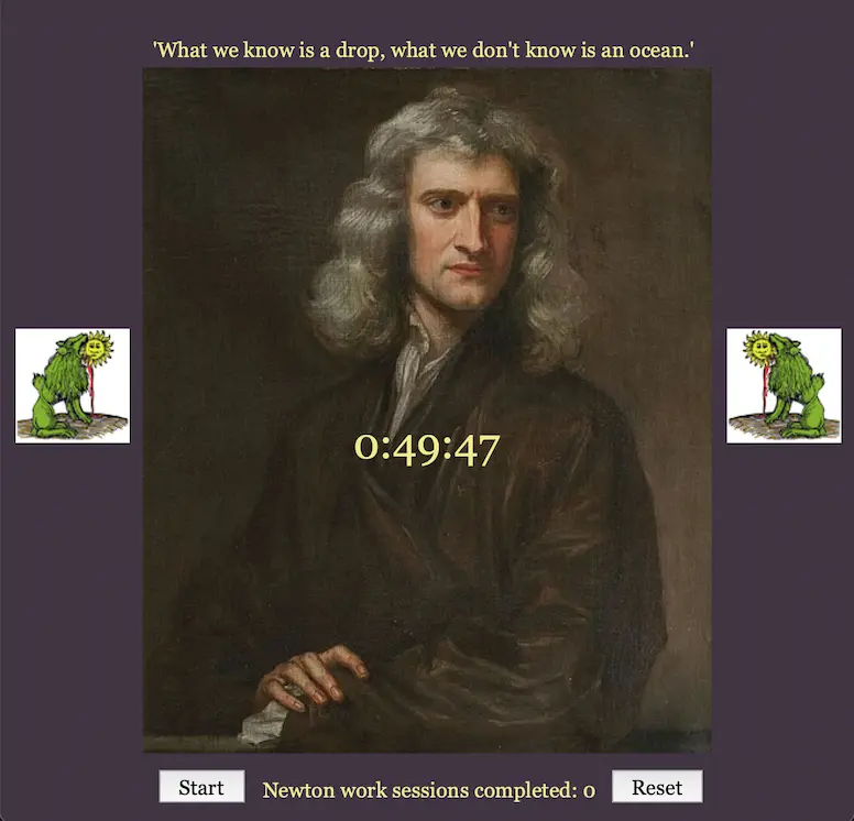 Newton timer
